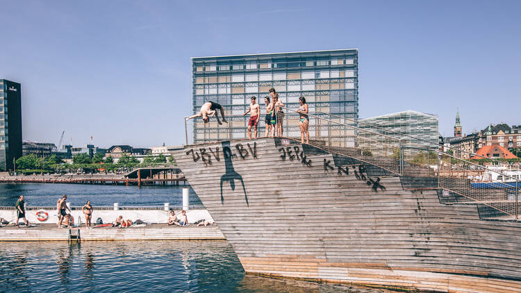 Open air swimming in Havn, Copenhagen