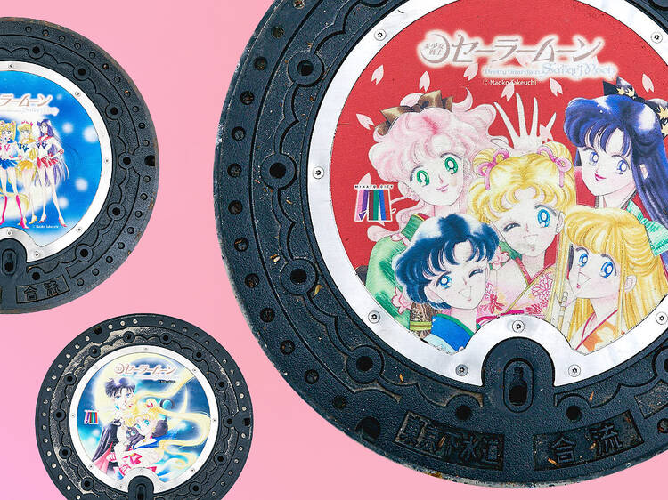 In photos: Tokyo's first Sailor Moon manhole covers are now installed at Azabu-Juban