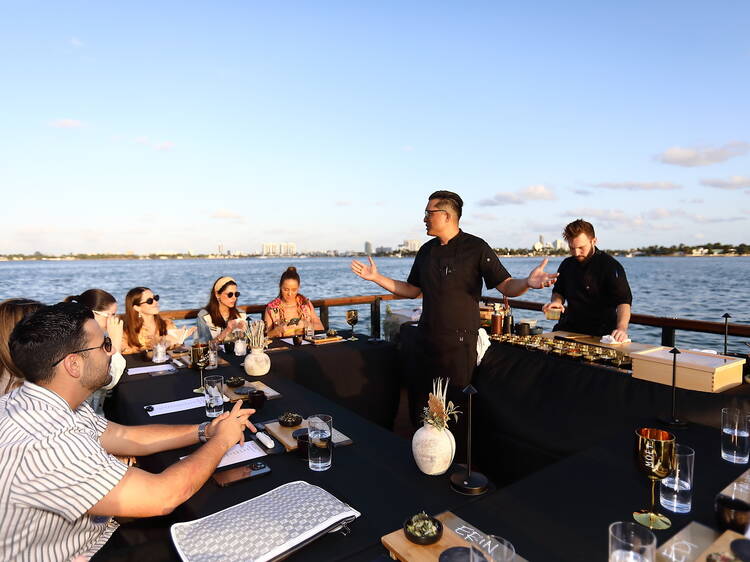 This $500 omakase on a boat is your next Miami dining flex