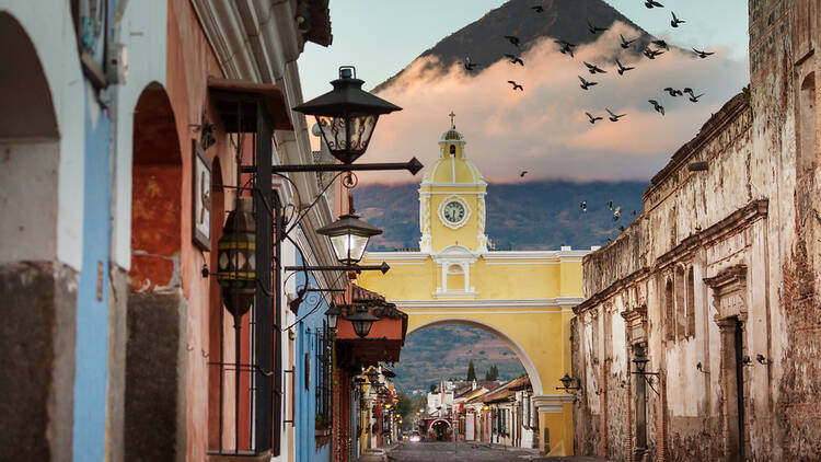 A jaw-dropping view in Antigua, Guatemala